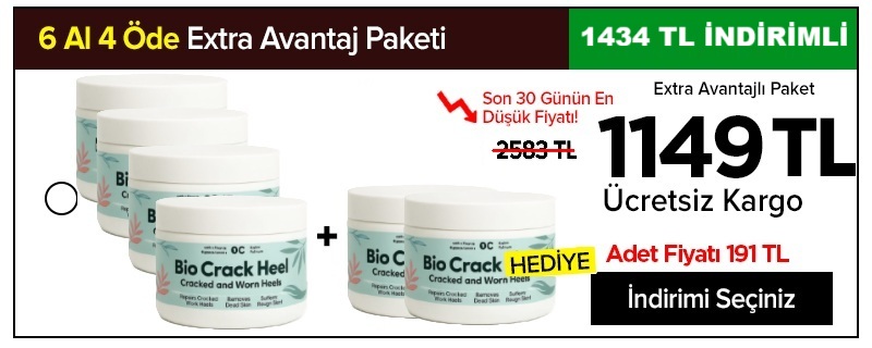 6 Adet BİOCRACKHEEL AYAK MANTAR CREAM